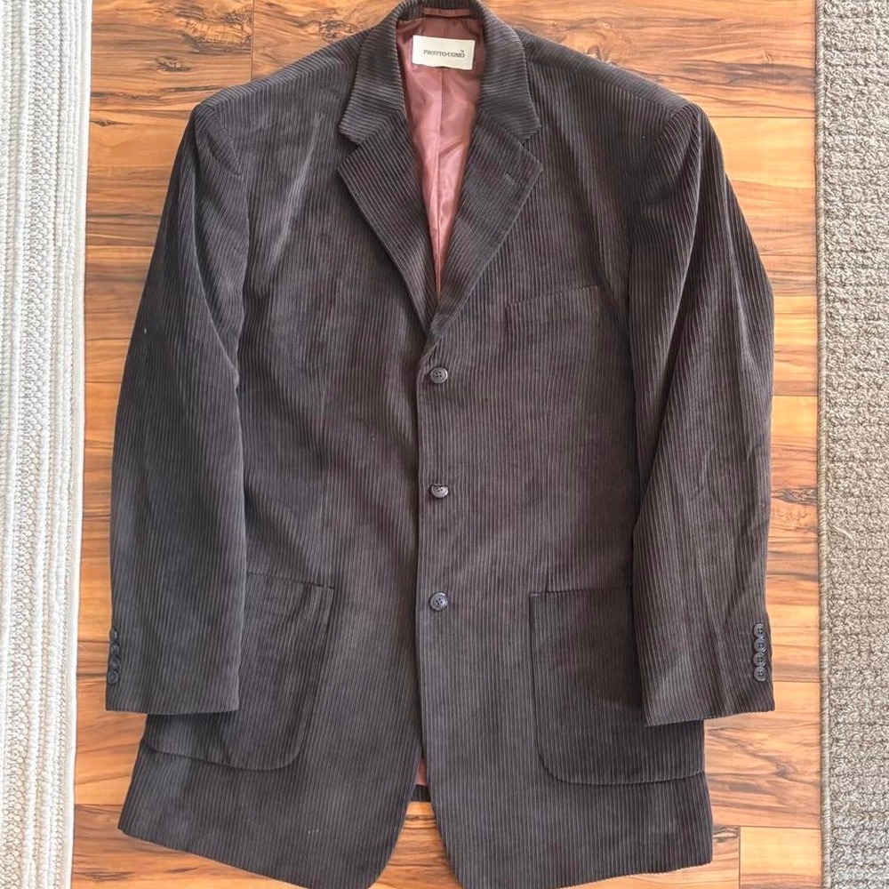 Classic brown corduroy sport coat by Pronto Uomo